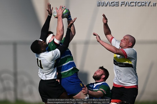 2022-03-20 Amatori Union Rugby Milano-Rugby CUS Milano Serie B 1972